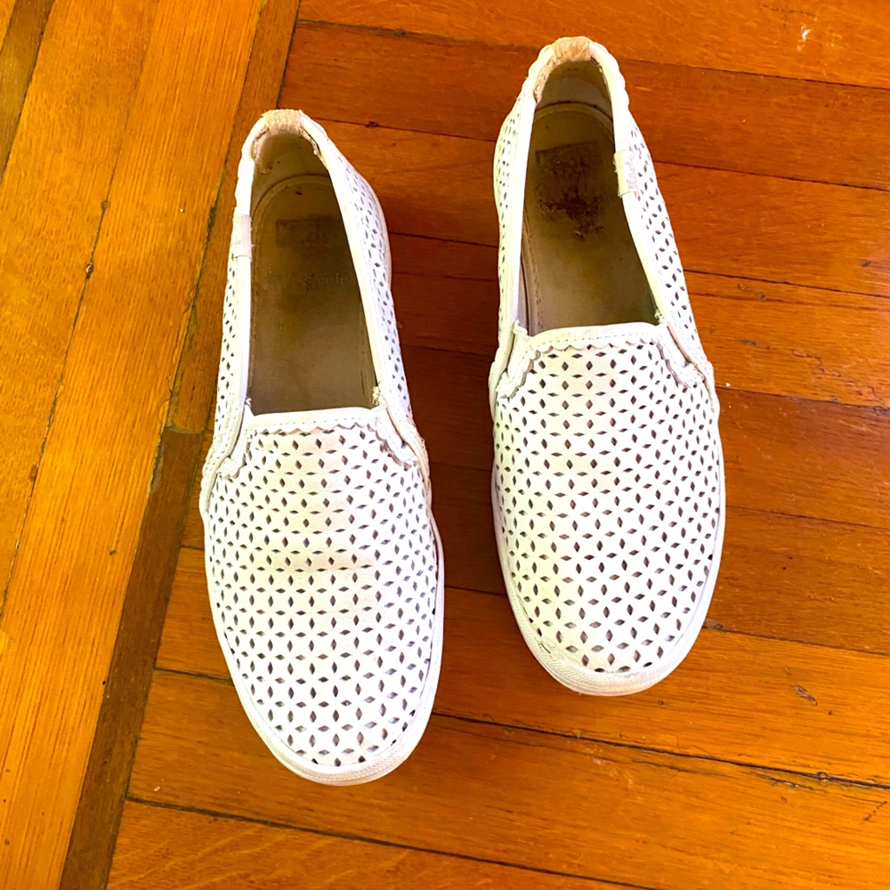 Kate Spade leather eyelet Keds